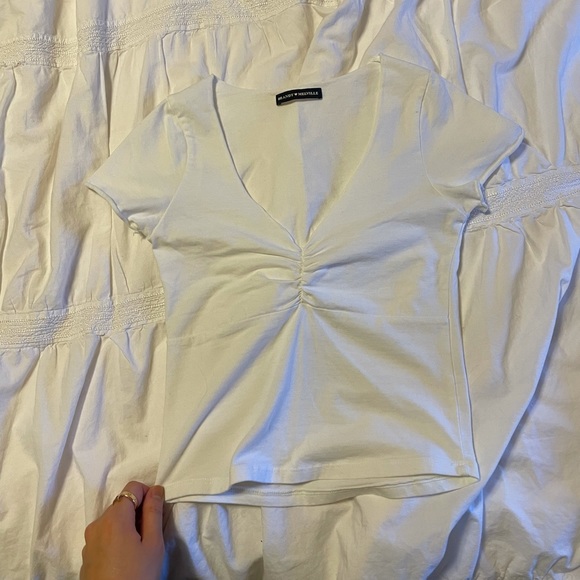 Brandy Melville White Tee - Picture 2 of 3